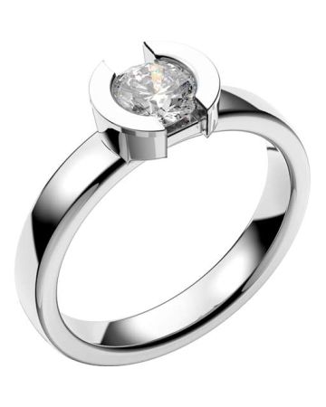 Schalins Rhen 0,50 ct,  Weißes Gold