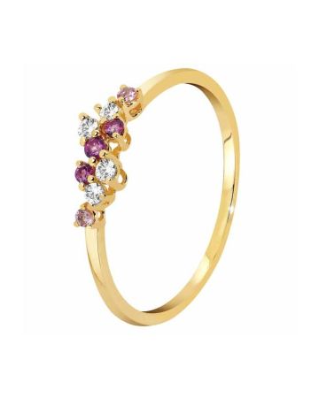 Diamantring / Morganit und Saphir SAR04596