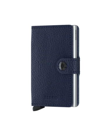 Secrid Miniwallet Veg Tanned Navy Silver MVG-NAVY-SILVER