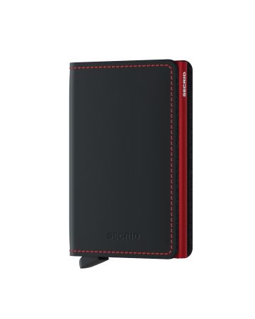 Secrid Slimwallet Matte Black-Red SM-BLACK-RED