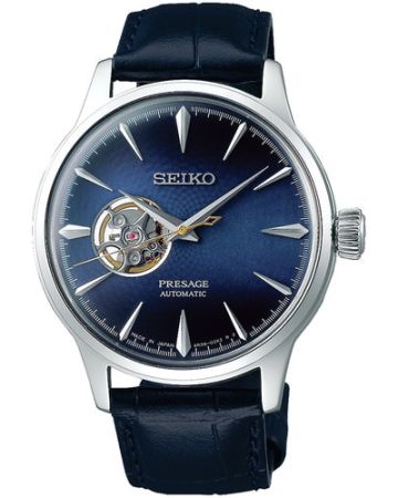 Seiko Elite Presage Automatic Cocktail Blue Moon Open Heart SSA405J1-1