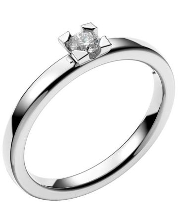 Schalins Seine 0,12 ct,  Weißes Gold