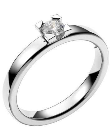 Schalins Seine 0,20 ct,  Weißes Gold