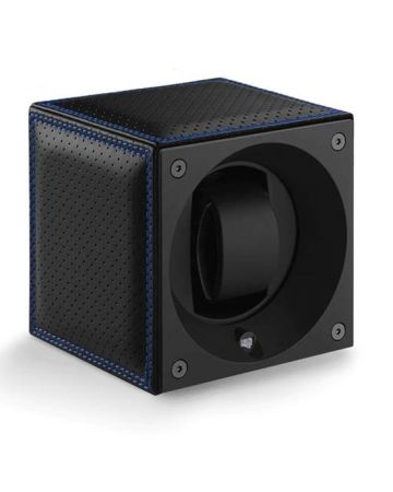 SwissKubik Masterbox Leather Racing Blue kellonpyöritin SK01.CV.RC.BLEU