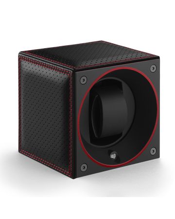 SwissKubik Masterbox Leather Racing Red kellonpyöritin SK01.CV.RC.ROUGE