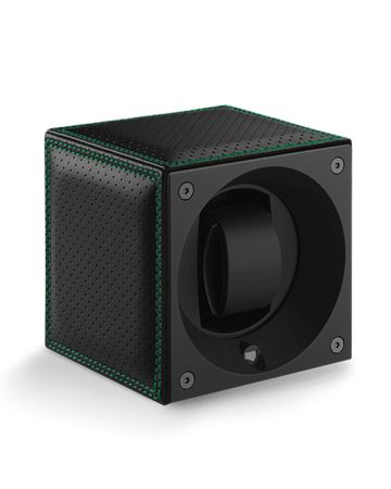 SwissKubik Masterbox Leather Racing Green kellonpyöritin SK01.CV.RC.VERT