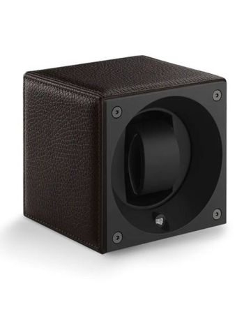 SwissKubik Masterbox Leather Brown Crocodile kellonpyöritin SK01.CV010