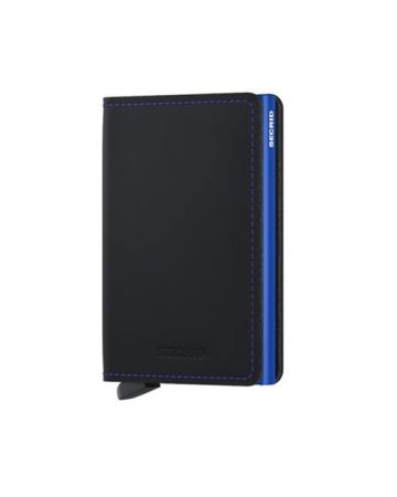 Secrid Slimwallet Matte Black & Blue SM-Black & Blue