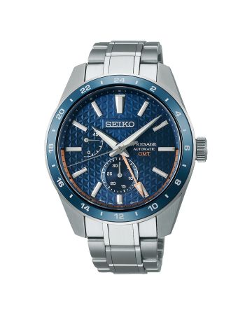Seiko Presage Automatic Sharp Edged GMT Aitetsu SPB217J1