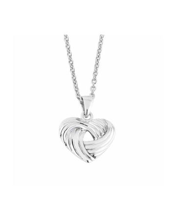 Hopeinen sydänkaulakoru SPC08057-00