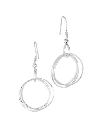 Hopeiset koukkukorvakorut SPE08745-00