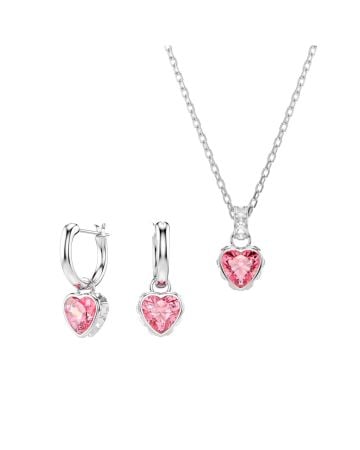 Swarovski Chroma korusetti, vaaleanpunainen sydän