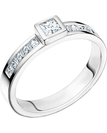 Schalins Tobago 0,55ct,  Weißes Gold