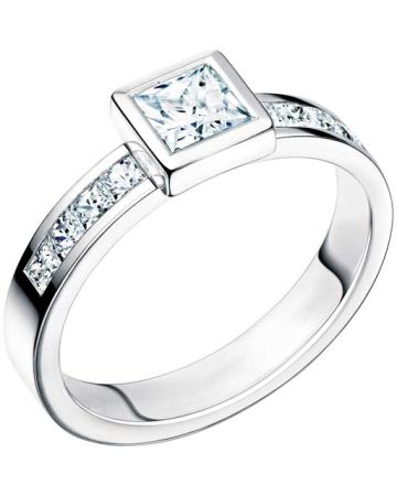 Schalins Tobago 0,90ct,  Weißes Gold