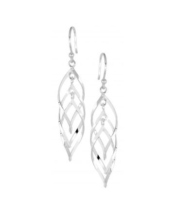 Hopeiset koukkukorvakorut