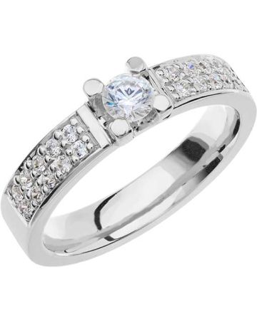 Schalins Verona 0,40ct,  Weißes Gold