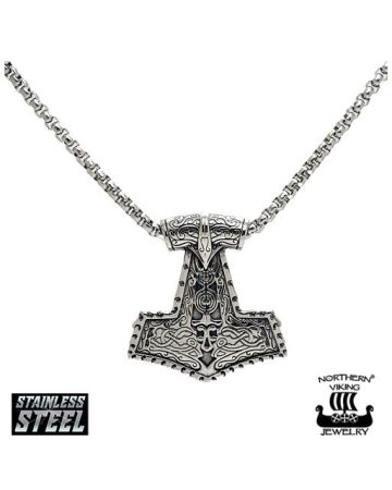 Northern Viking Jewelry Viking Ornament Thorin vasara -kaulakoru 50cm NVJRS067