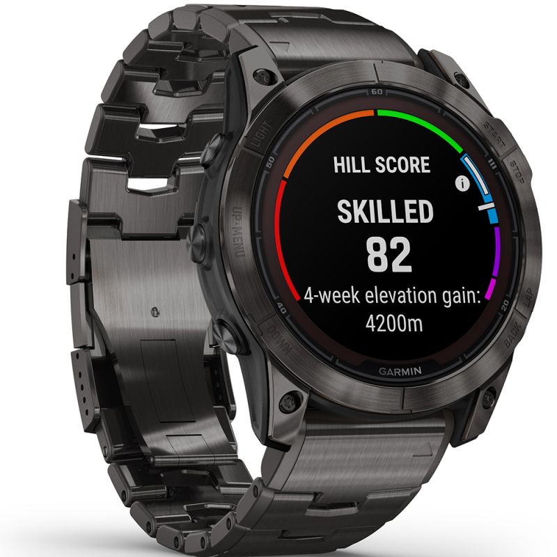 Garmin fēnix 7X Pro - Sapphire Solar Edition Hiilenharmaa DLC-pinnoitettu titaani ja hiilenharmaa titaaniranneke 010-02778-30-1