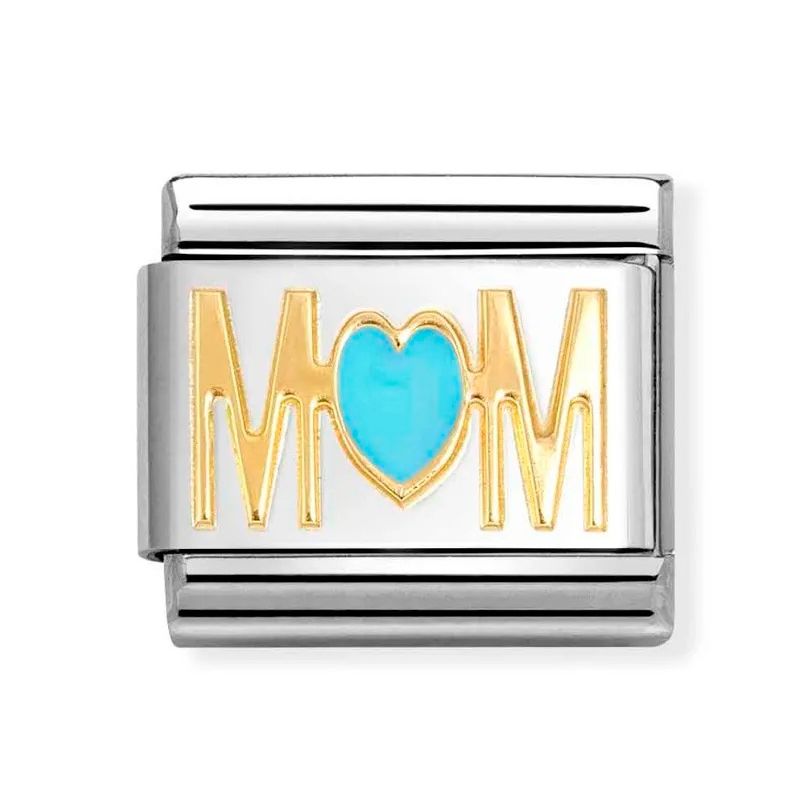 Nomination Classic Mom Blue Heart 030272/83