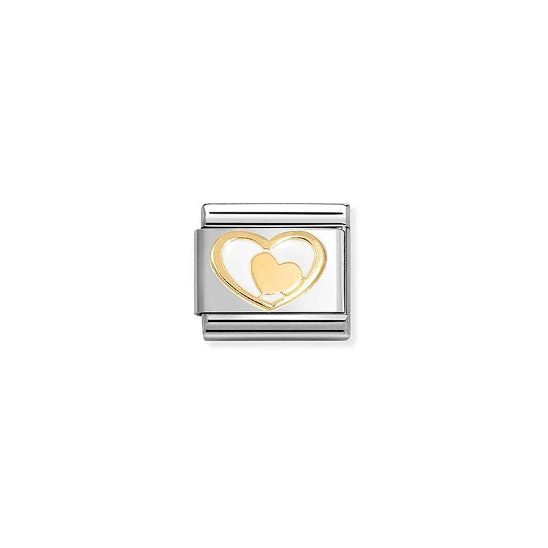 Nomination Classic Heart in Heart White 030283/27-1