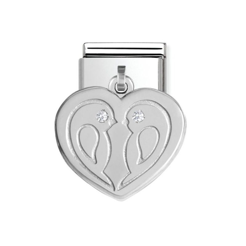 Nomination Classic Charms Sydän Kyyhkyt ZK 031710/31-1