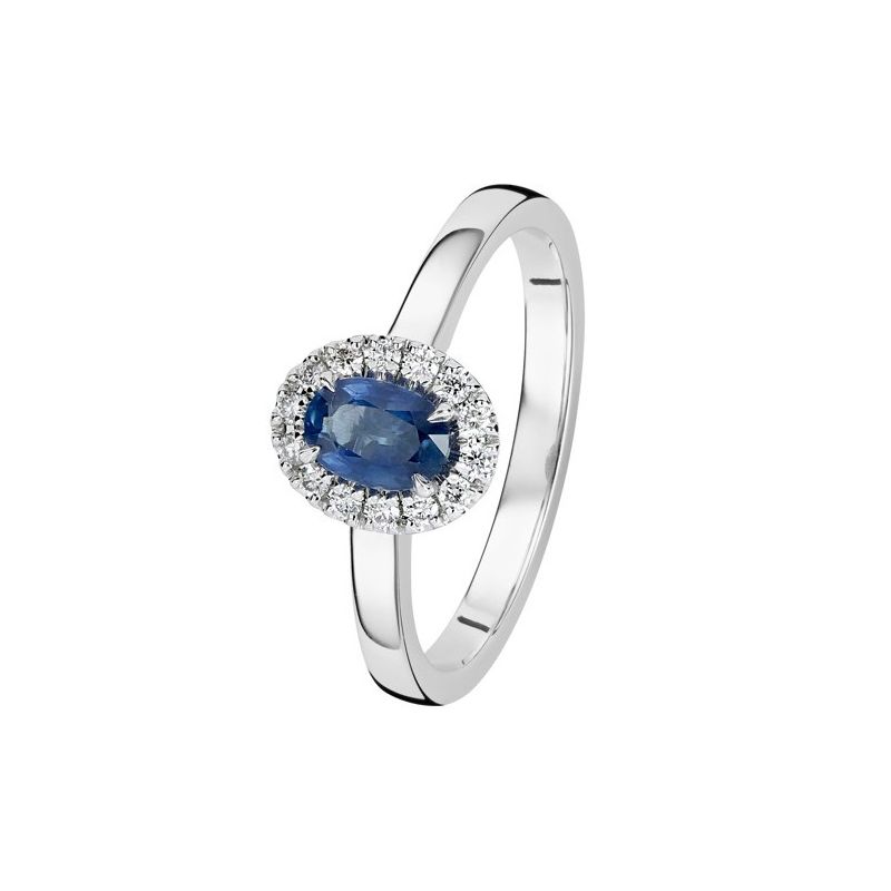 Kohinoor Olivia Diamantring mit blauem Saphir 033-411VS-14