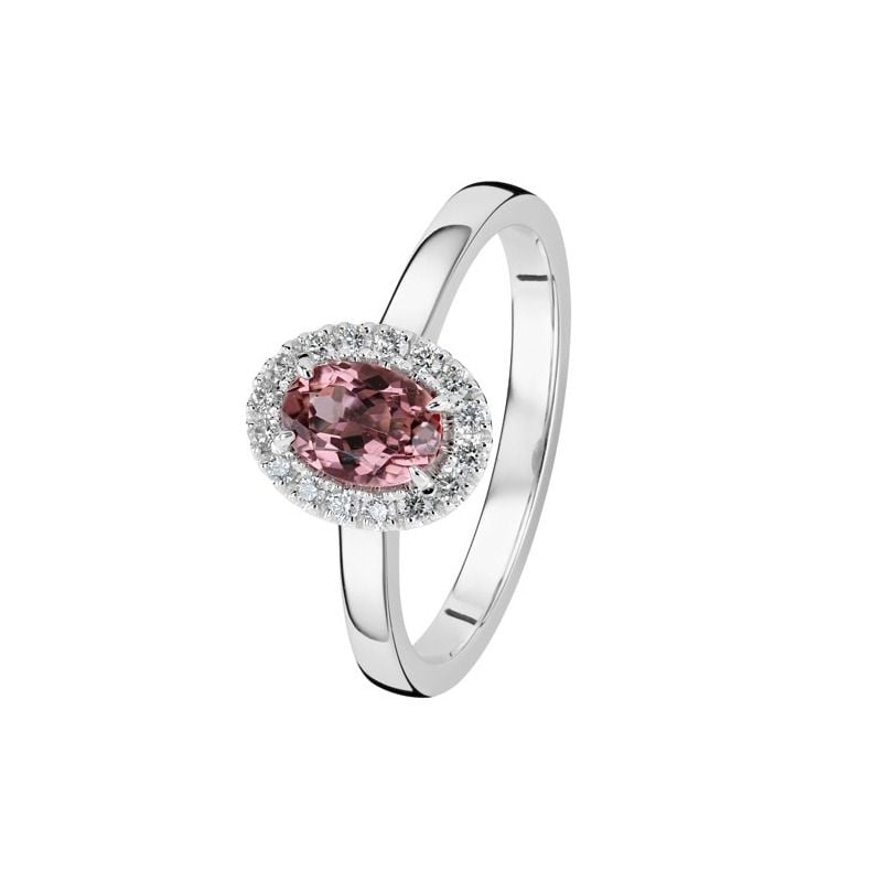 Kohinoor Olivia Diamantring mit rosa Turmalin 033-411VTU-16