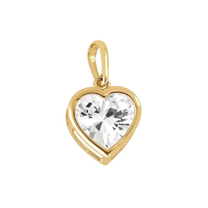 Gold HerzAnhänger JP84394-CZ-HT7-1