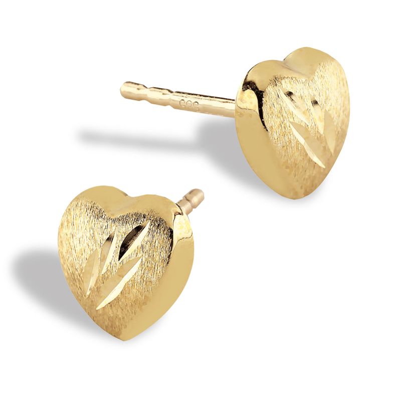 Gold HerzOhrringe 113031-1