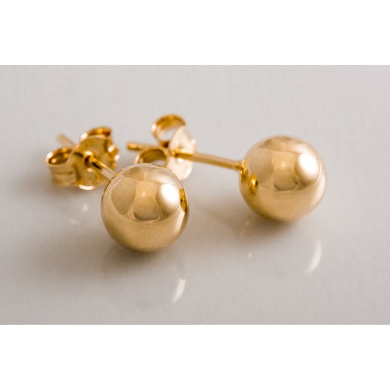 Gold Ohrringe 6 mm 20032-1