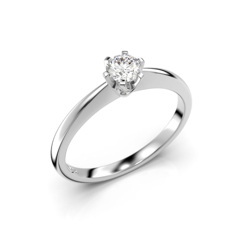 Festive Classic timanttisormus, platina 128-020-PT