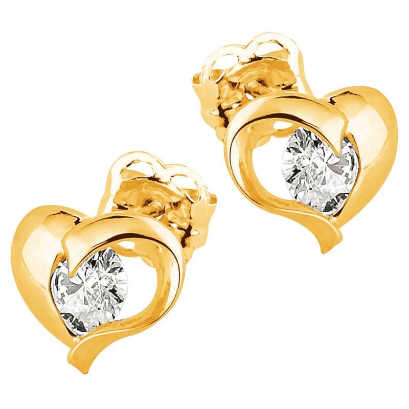 Golden  Zucht Ohrringe JE34308-CZ-1