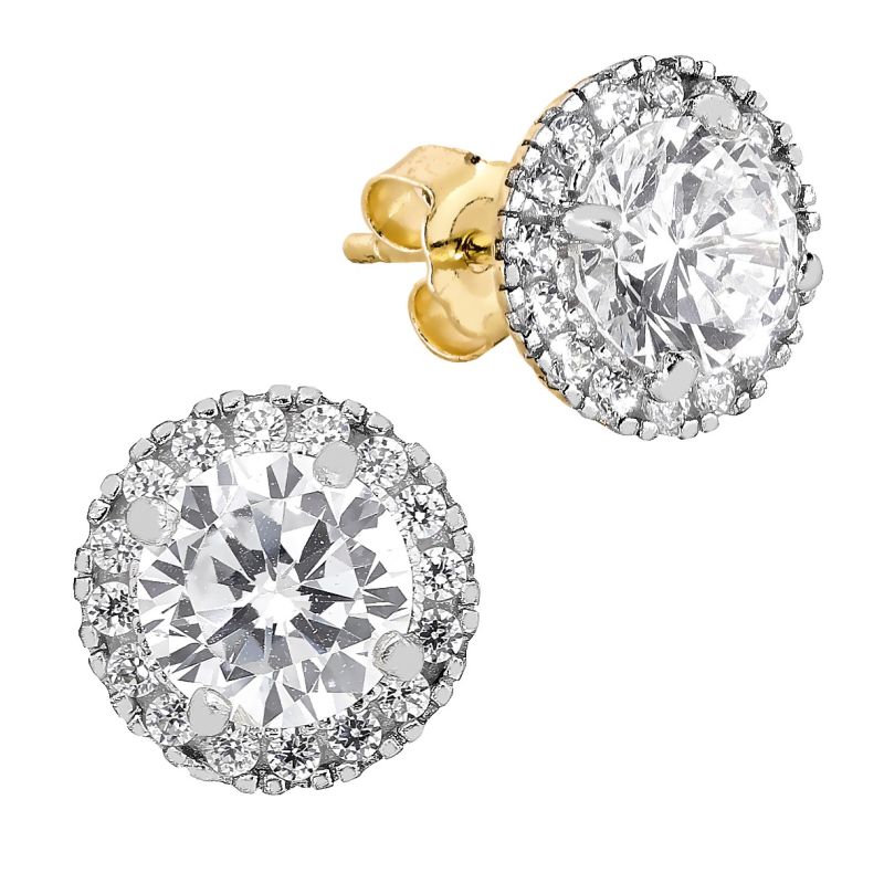 Golden  Zucht Ohrringe JE95580-CZ-YW-WPL-1