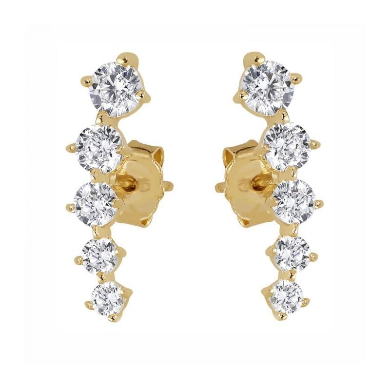Gold Ohrringe JE12895-CZ-1