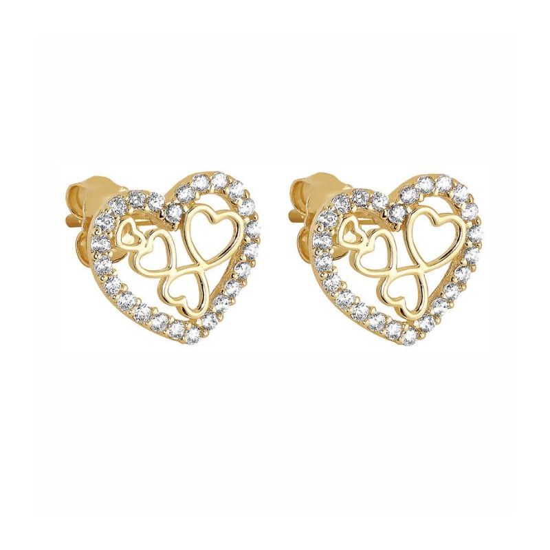 Gold Ohrringe JE12086-CZ-1