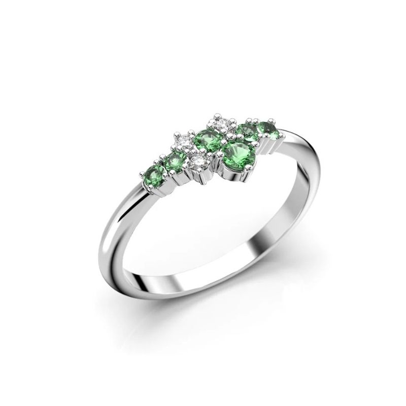 Festive Nelly Green timanttisormus 609-019G-VK