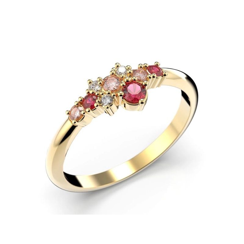 Festive Nelly Pink timanttisormus 609-019P-KK