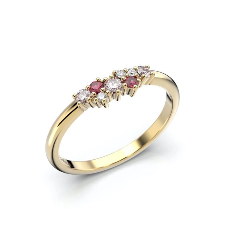 Festive Nadja Pink timanttisormus 650-018P-KK
