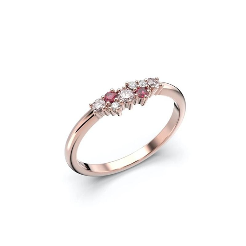 Festive Nadja Pink timanttisormus 650-018P-PK