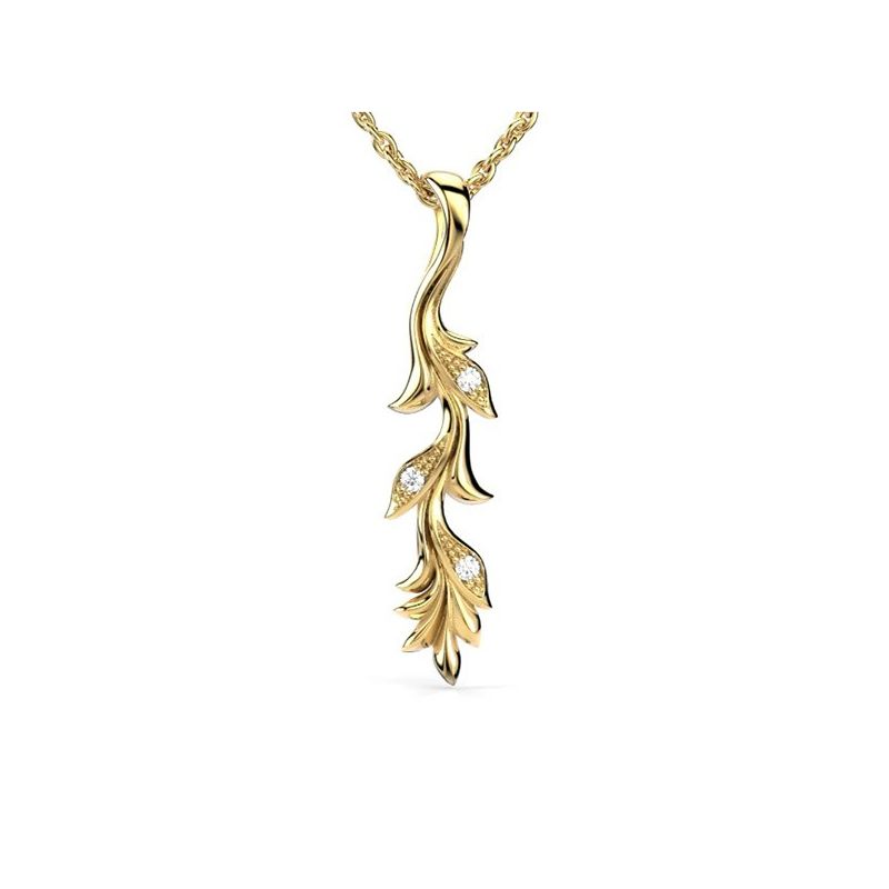 Festive Feeniks Riipus 0,03 ct 14k keltakulta 706-003R-KK