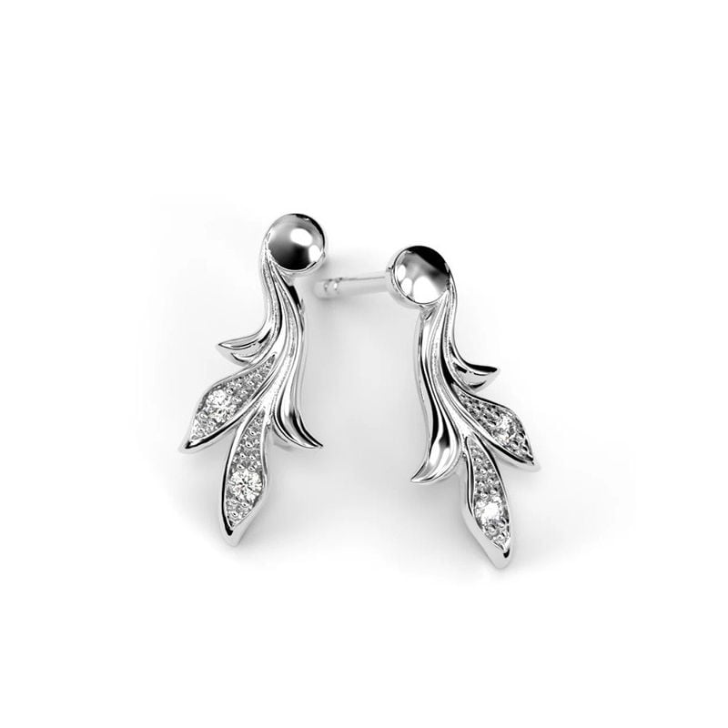 Festive Feeniks Korvakorut 0,04 ct valkokulta 707-004K