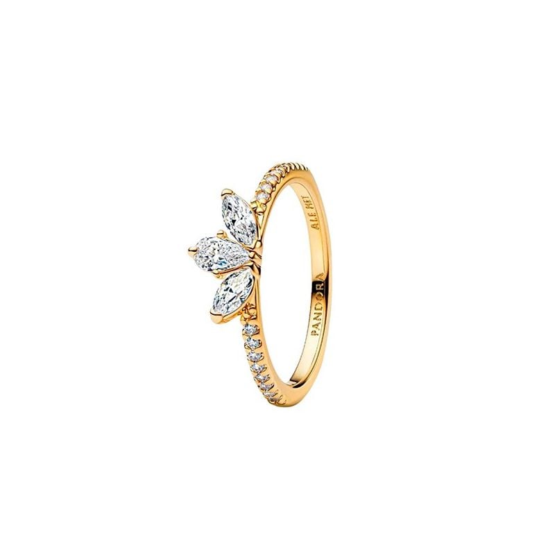 Pandora Sparkling Herbarium Cluster ring, förgylld 162392C01