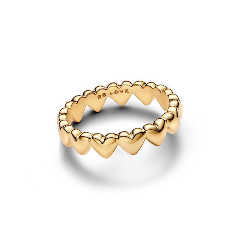 Pandora Row of Hearts sormus 163427C00-1