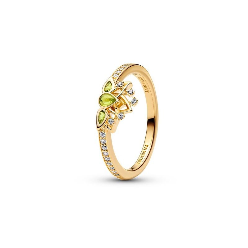 Pandora Disney Princess Tiana Tiara Ring, vergoldet 163653C01