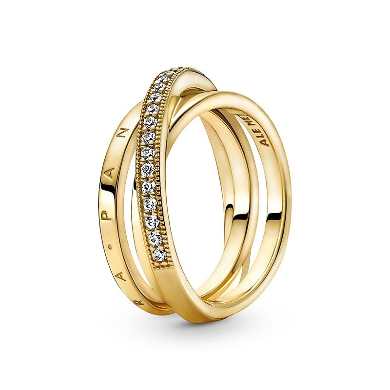 Pandora Triple Band Pave sormus 169057C01-8