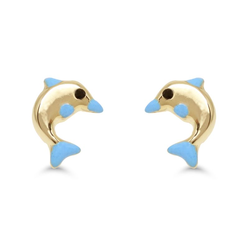 Gold Ohrringe, Delfin 172441sin-1