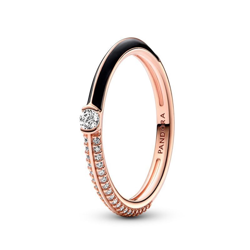Pandora Me Pave & Black sormus 182528C01-20