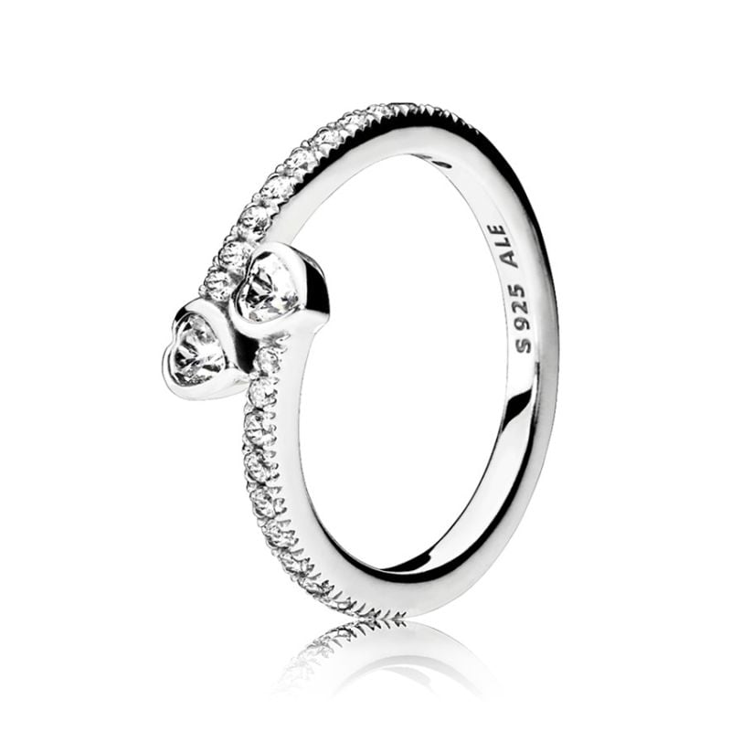 Pandora Two Sparkling Hearts sormus 191023CZ-12