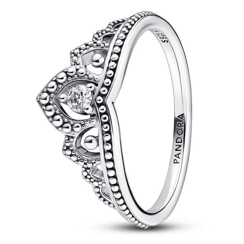 Pandora Stackable Regal Beaded Tiara sormus 192233C01-6