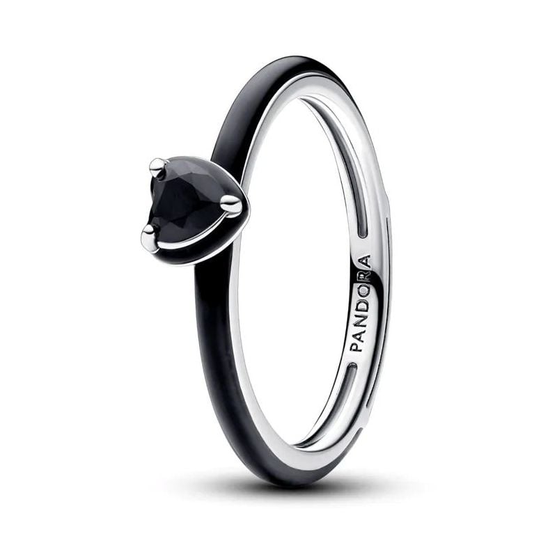 Pandora ME Black Chakra Heart Ring 193088C01